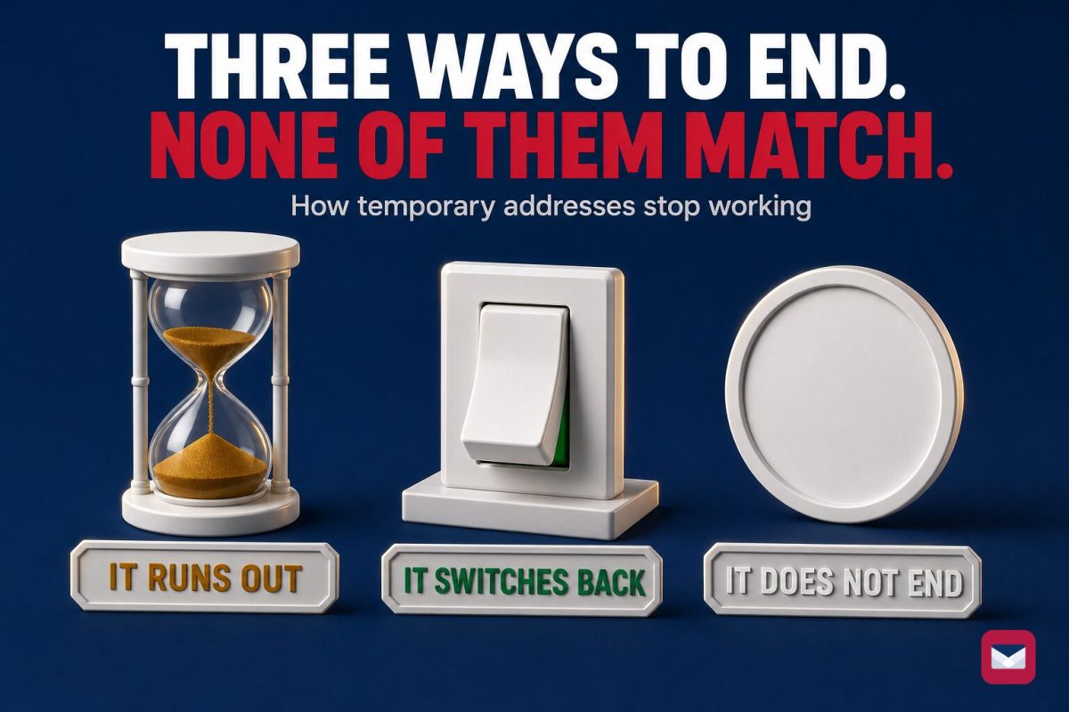 An hourglass mid-run, a rocker switch in the off position with a green strip, and a plain wall clock face with no hands and no numerals.